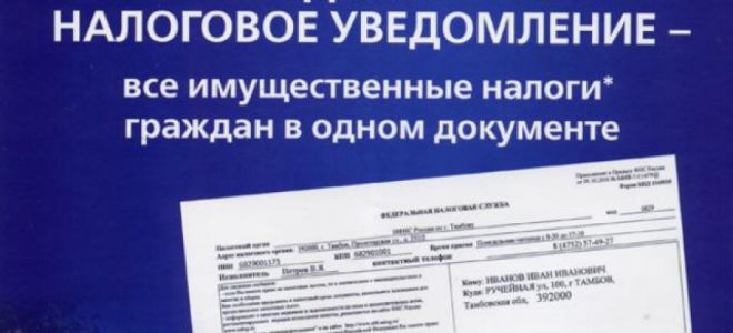 Уведомление по всем налогам «физиков» будет единым — все о налогах